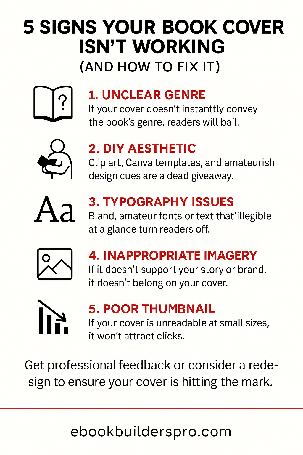 5 Signs Your Book Cover Isn’t Working (and How to Fix It)