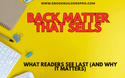 Back Matter That Sells for Indie Authors