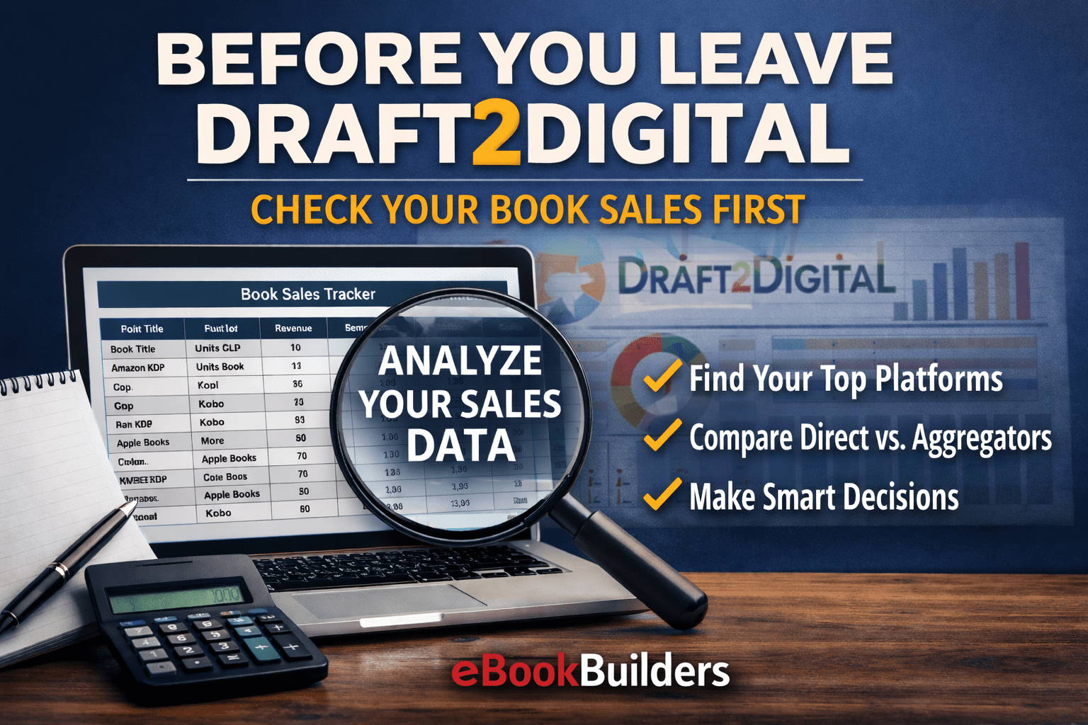 Draft2Digital- tracking book sales across platforms
